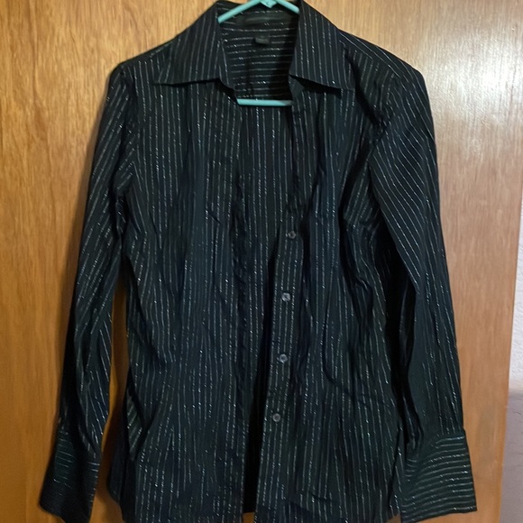 Black and silver button up. - Picture 2 of 3